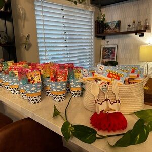 Toy Story party goodie bags and DYI formulas
